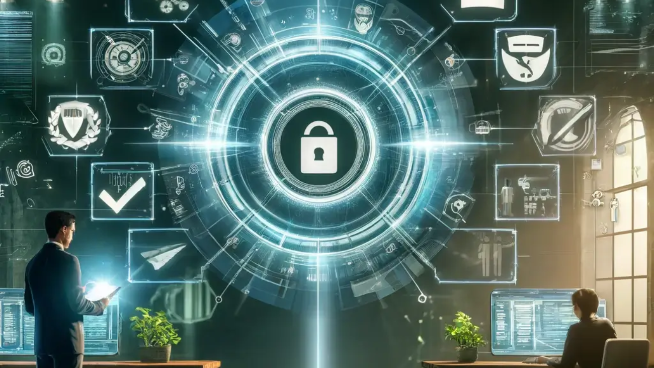 DALL·E-2024-04-02-09.41.55-Create-an-image-that-symbolizes-the-revolution-in-income-tax-declaration-with-the-introduction-of-digital-certificates-in-2024.-Visualize-a-modern-off